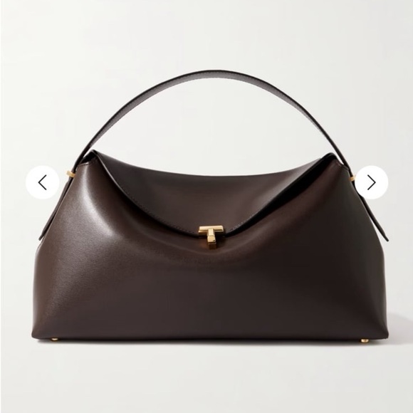Toteme Handbags - NWOT Toteme T-Lock leather shoulder bag in dark brown